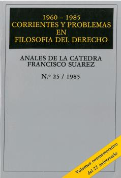 ANALES 25 DE LA CATEDRA FRANCISCO SUAREZ